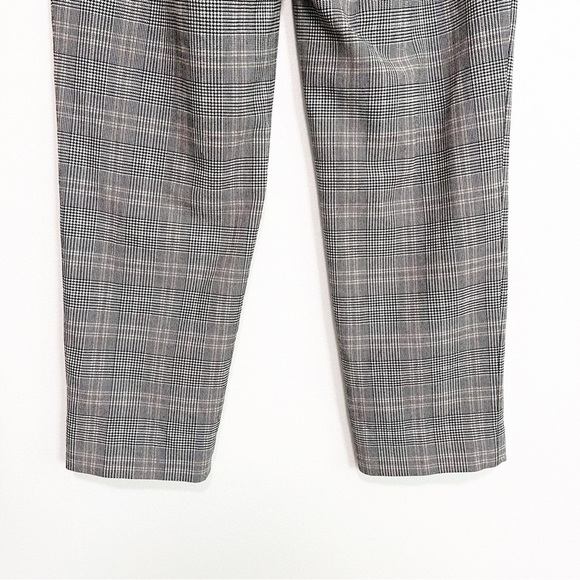 BOGO! Aritzia Babaton Conan Cropped Trouser Pant Houndstooth Plaid Size 2 - Picture 8 of 12